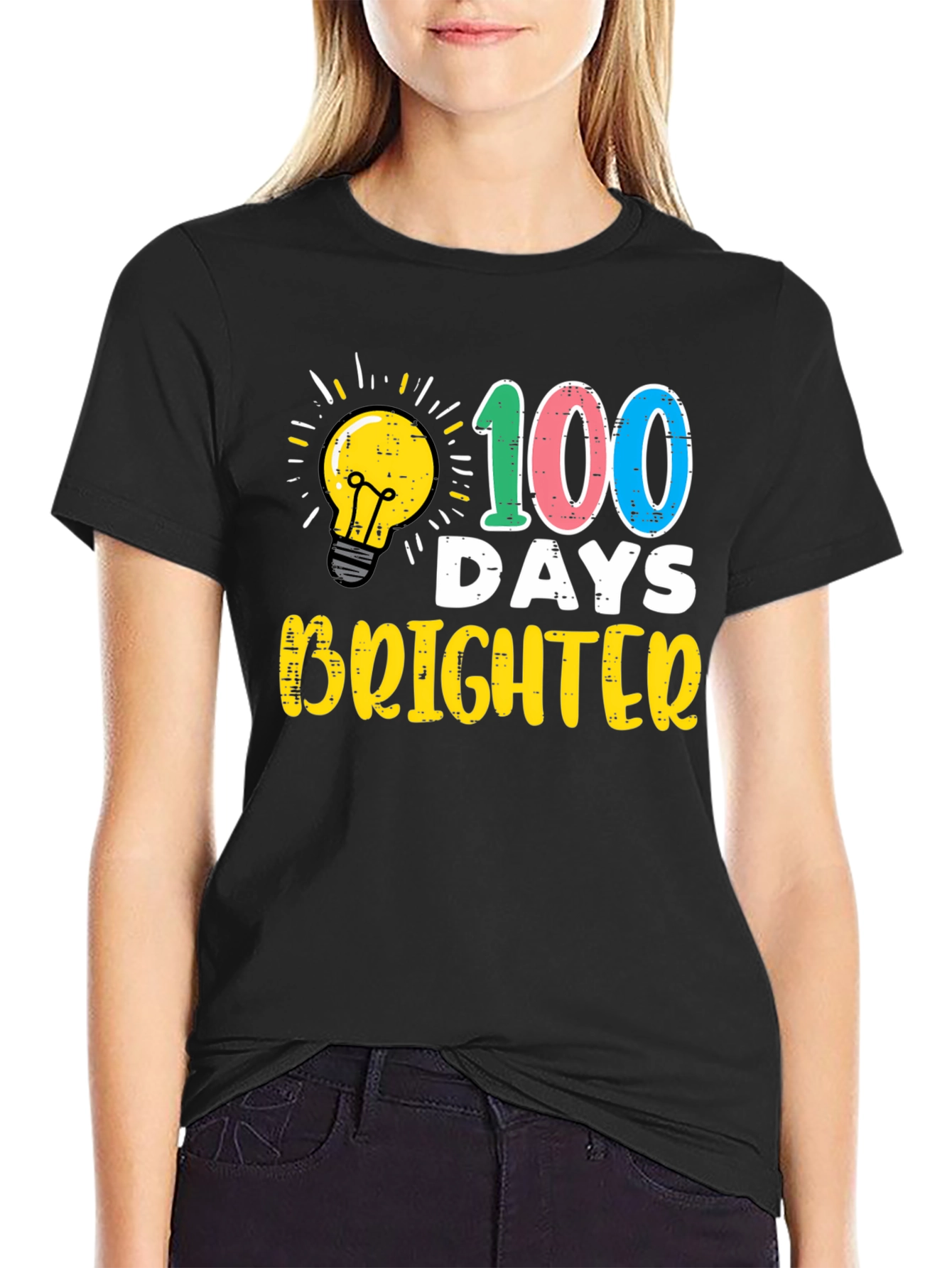 100 Days Brighter Teacher T-Shirt