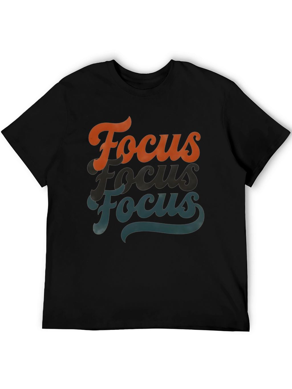 Focus Retro Graphic Tee - Black T-Shirt