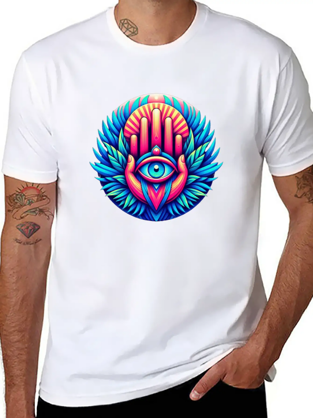 Khmissa Vibration Unisex Short Sleeve Soft Cotton T-Shirt – Casual Everyday Wear