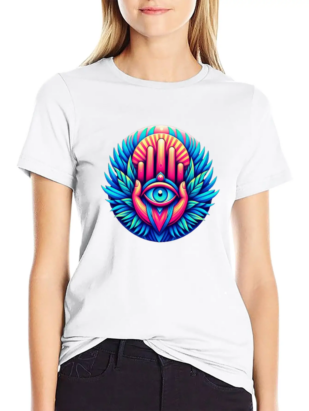 Khmissa Vibration Unisex Short Sleeve Soft Cotton T-Shirt – Casual Everyday Wear