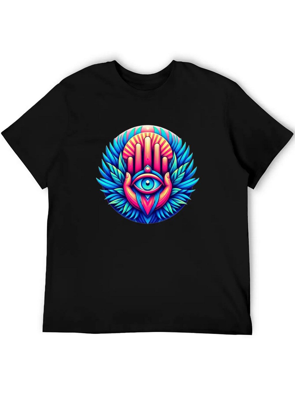 Khmissa Vibration Unisex Short Sleeve Soft Cotton T-Shirt – Casual Everyday Wear