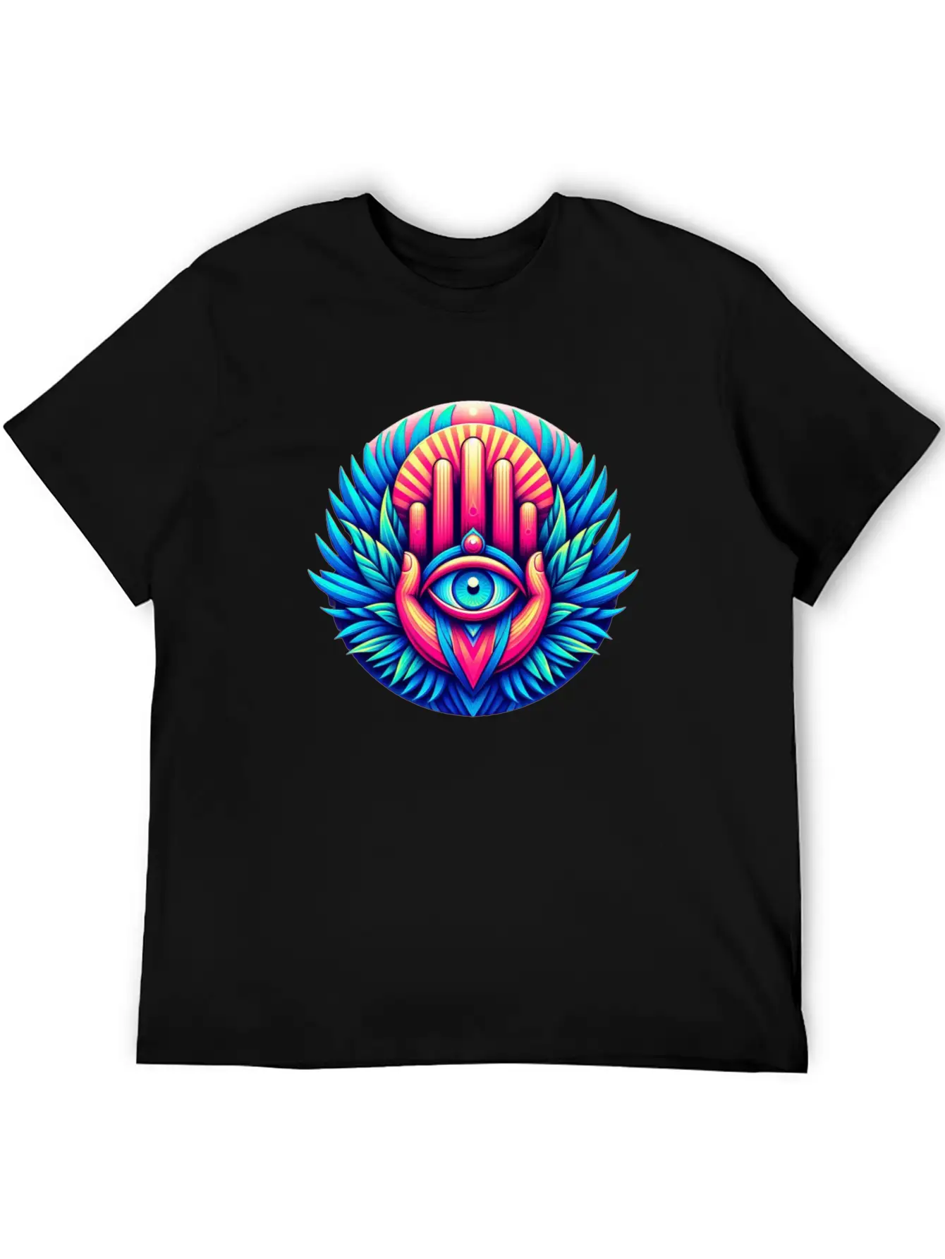 Khmissa Vibration Unisex Short Sleeve Soft Cotton T-Shirt – Casual Everyday Wear
