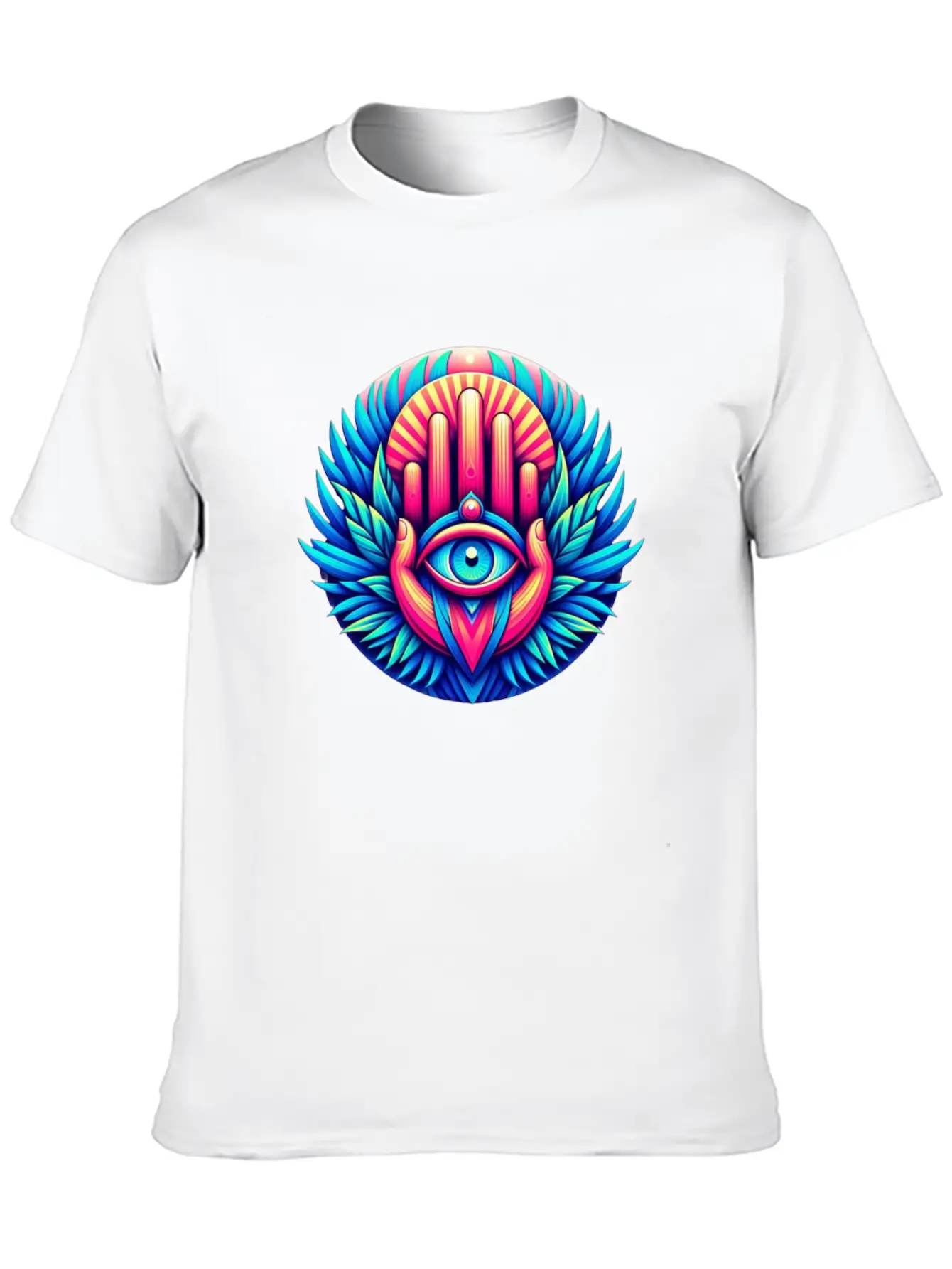 Khmissa Vibration Unisex Short Sleeve Soft Cotton T-Shirt – Casual Everyday Wear