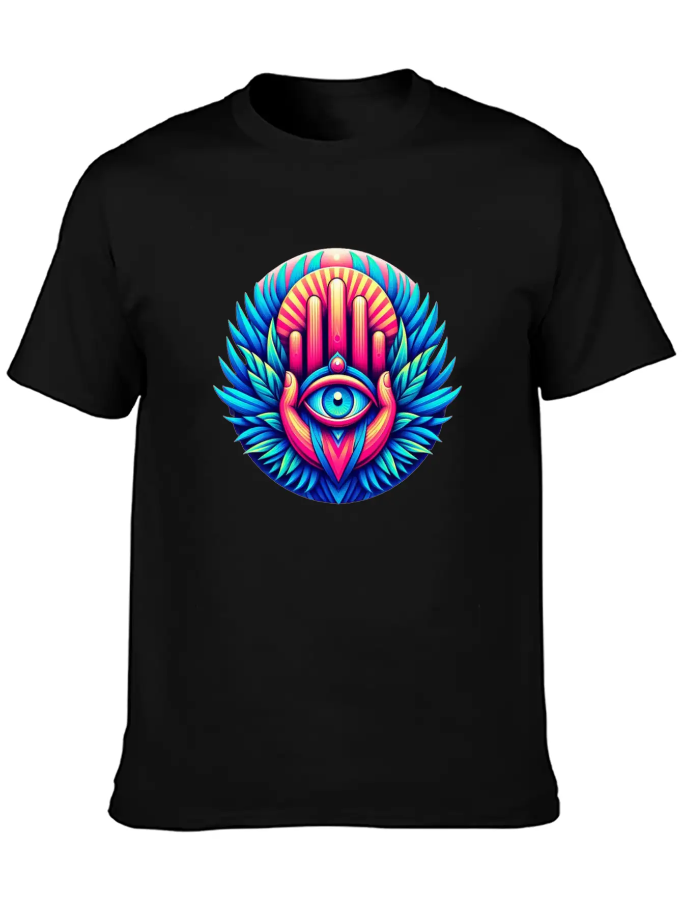 Khmissa Vibration Unisex Short Sleeve Soft Cotton T-Shirt – Casual Everyday Wear