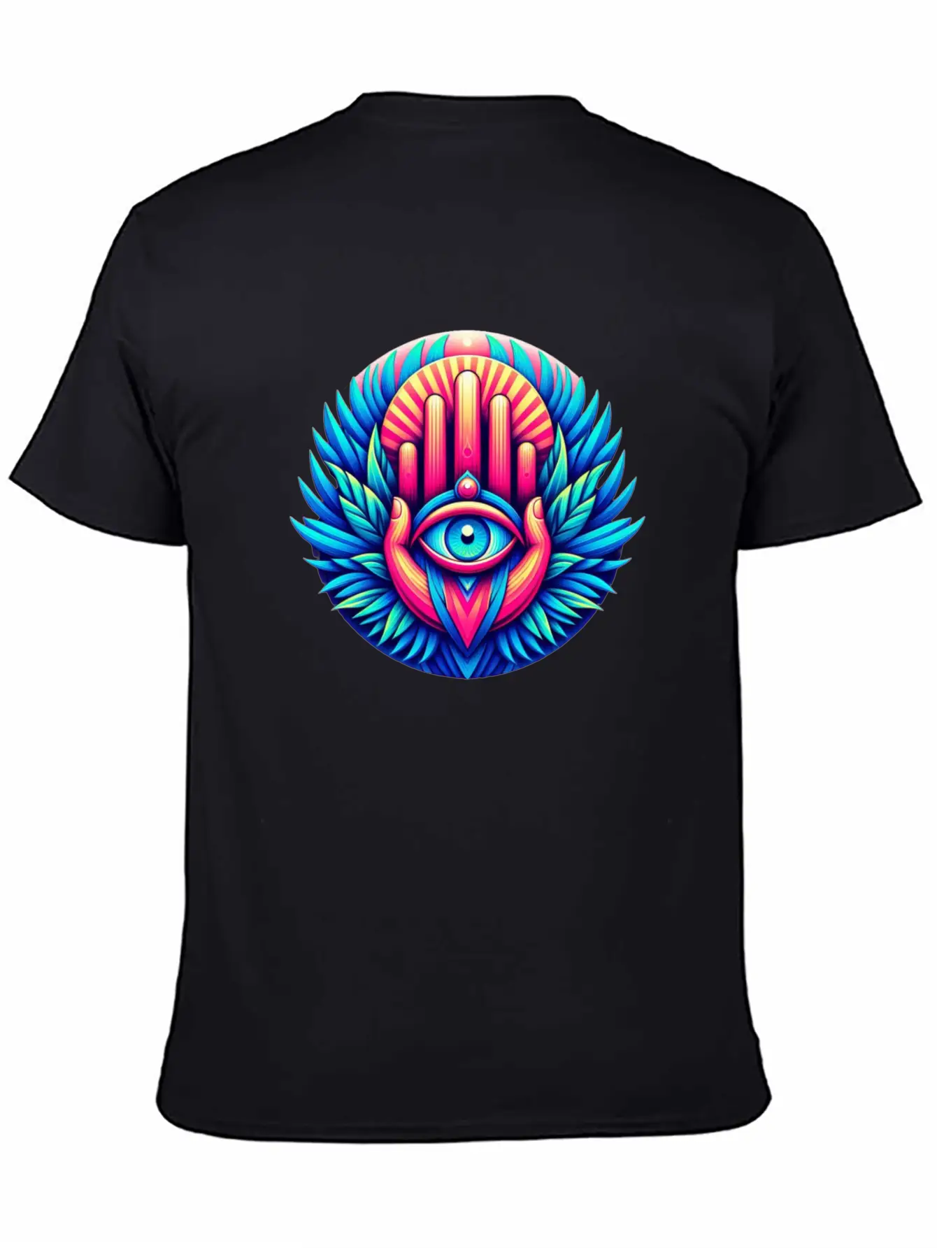 Khmissa Vibration Unisex Short Sleeve Soft Cotton T-Shirt – Casual Everyday Wear
