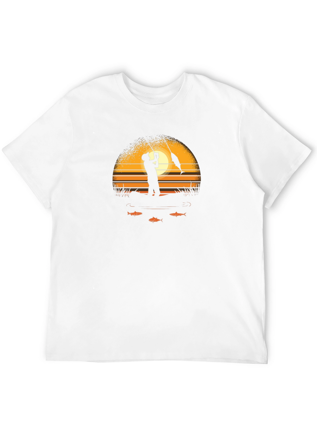 Sunset Fishing Graphic Tee