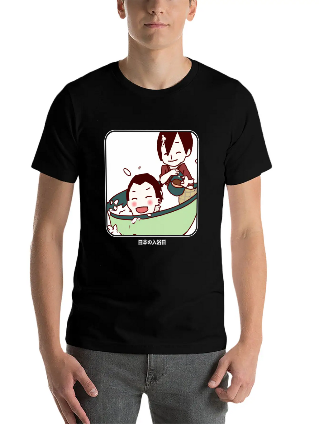 Kid´s Bathing Day In Japan Unisex Casual T-Shirt – Clean Design For Daily Comfort