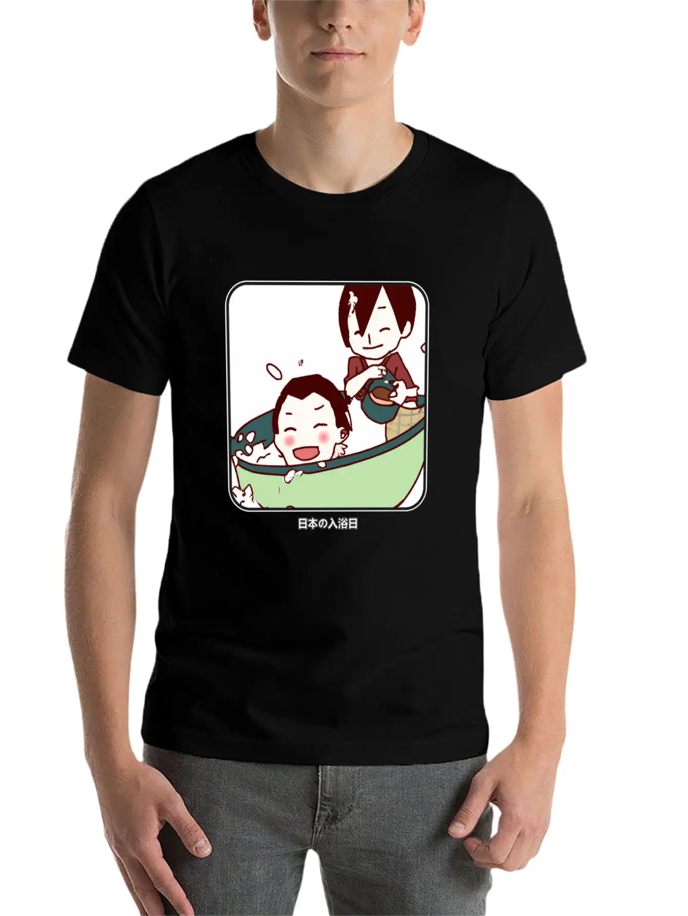 Kid´s Bathing Day In Japan Unisex Casual T-Shirt – Clean Design For Daily Comfort