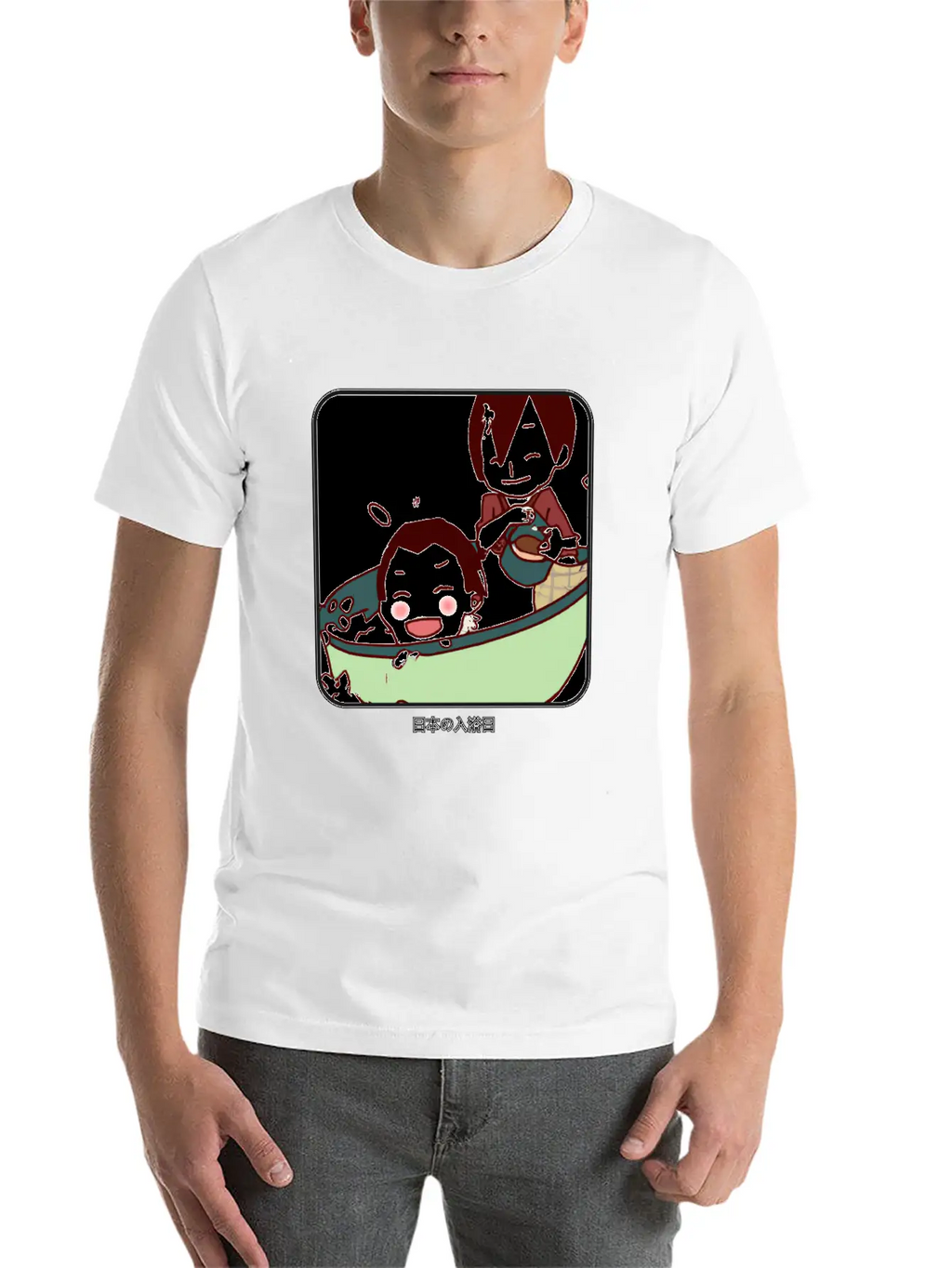 Kid´s Bathing Day In Japan Unisex Casual T-Shirt – Clean Design For Daily Comfort