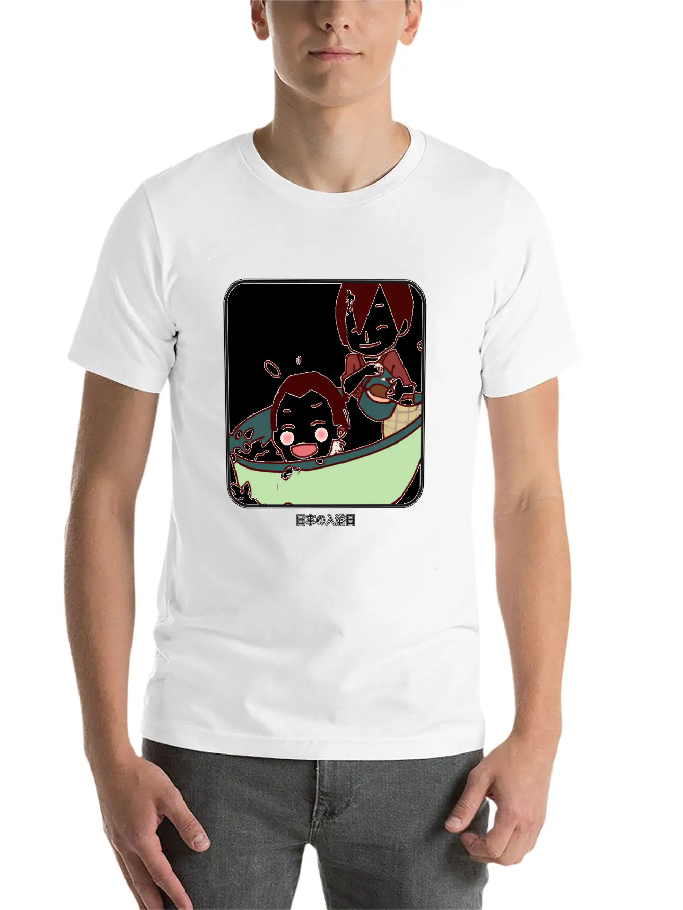 Kid´s Bathing Day In Japan Unisex Casual T-Shirt – Clean Design For Daily Comfort