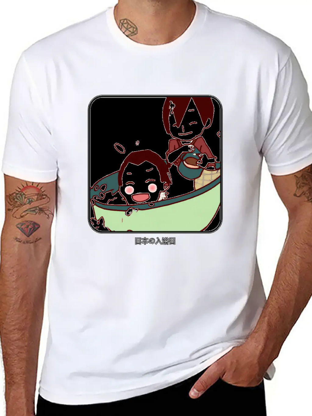 Kid´s Bathing Day In Japan Unisex Casual T-Shirt – Clean Design For Daily Comfort