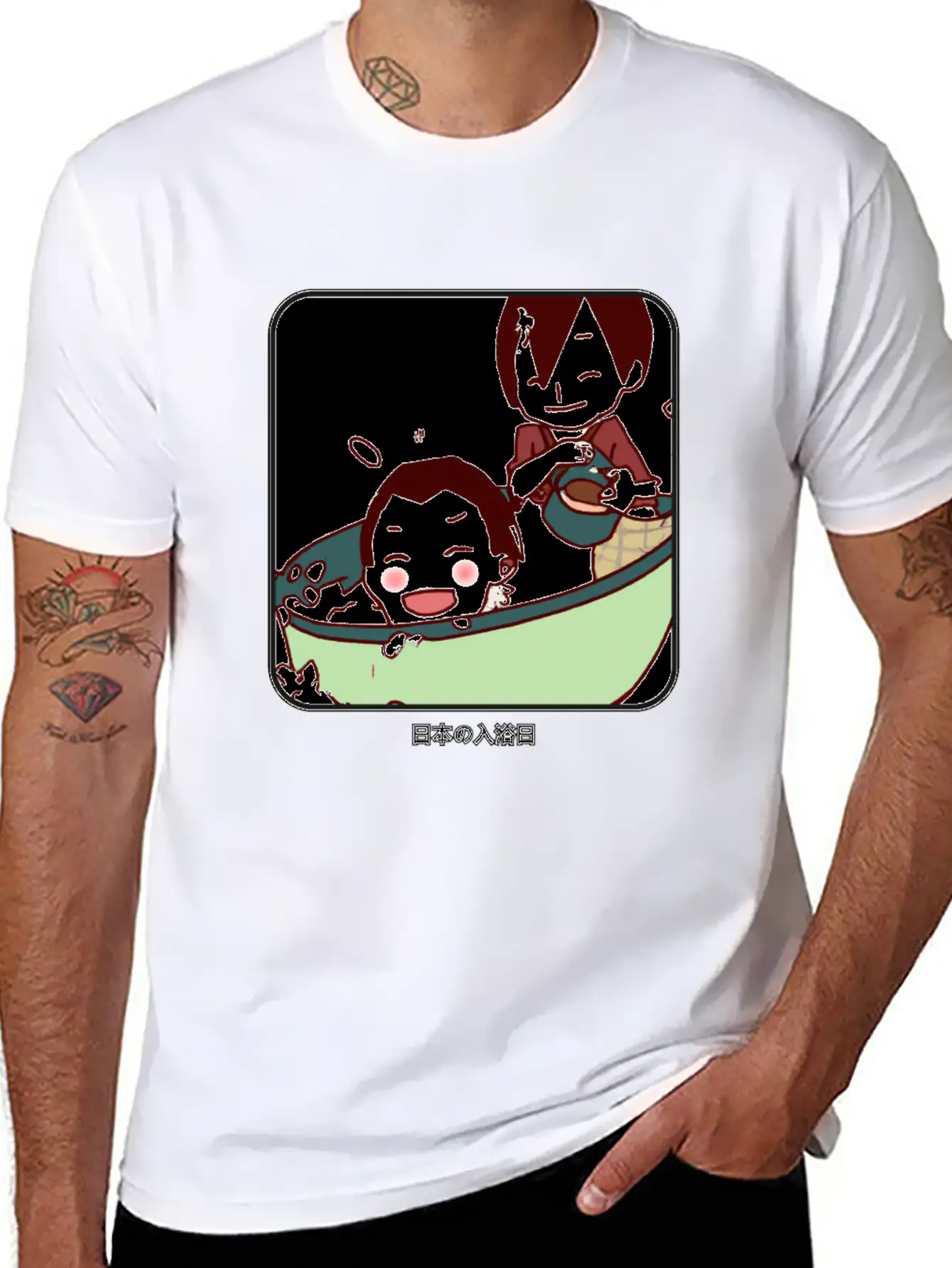 Kid´s Bathing Day In Japan Unisex Casual T-Shirt – Clean Design For Daily Comfort