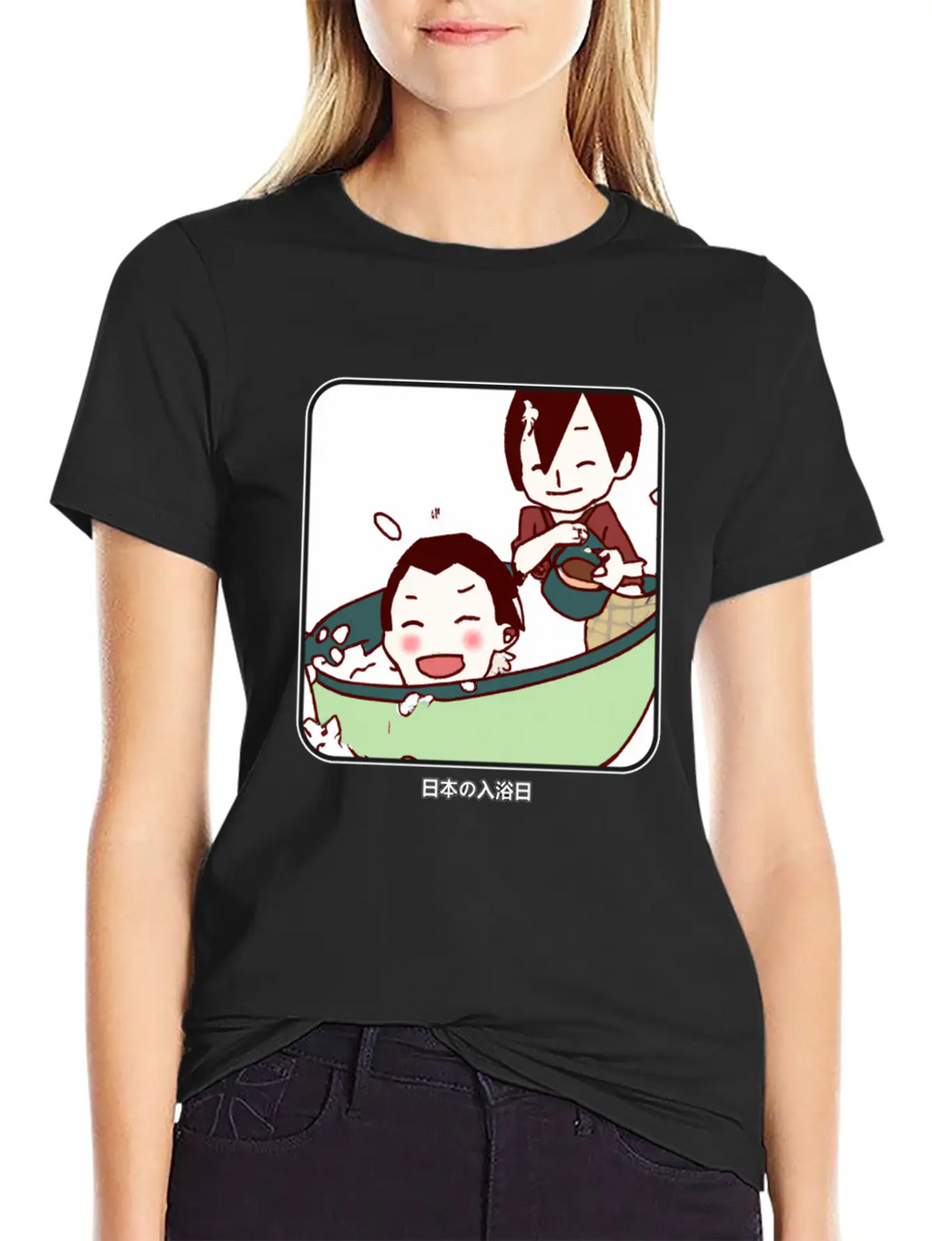 Kid´s Bathing Day In Japan Unisex Casual T-Shirt – Clean Design For Daily Comfort
