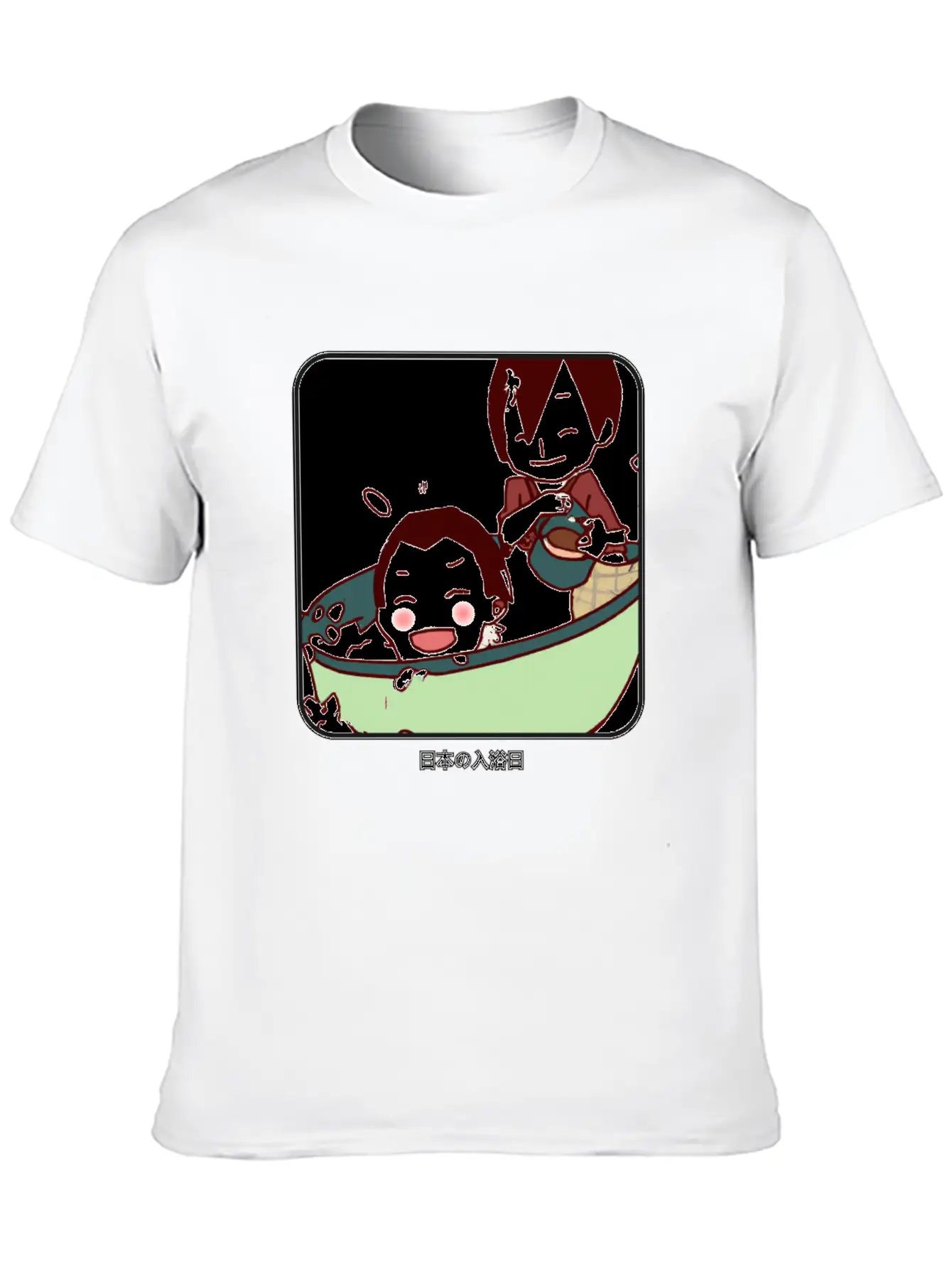 Kid´s Bathing Day In Japan Unisex Casual T-Shirt – Clean Design For Daily Comfort
