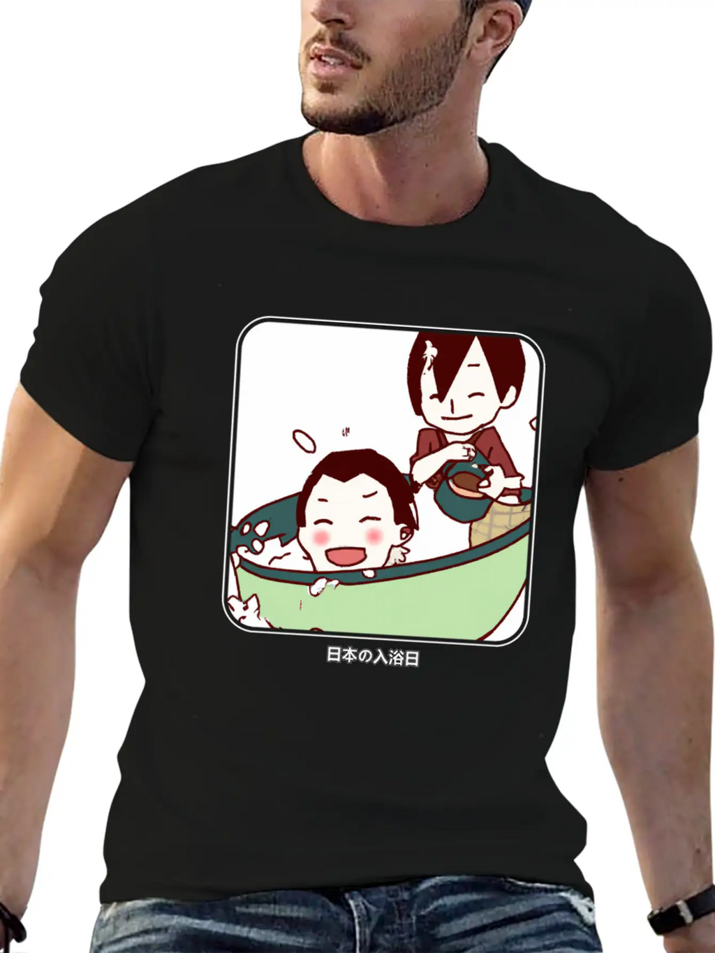 Kid´s Bathing Day In Japan Unisex Casual T-Shirt – Clean Design For Daily Comfort