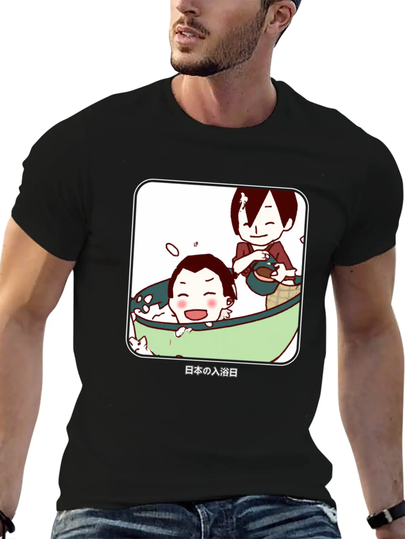 Kid´s Bathing Day In Japan Unisex Casual T-Shirt – Clean Design For Daily Comfort