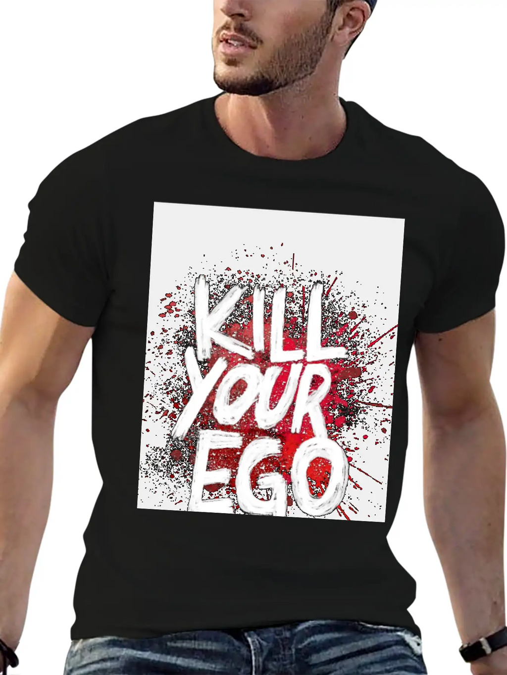 Kill Your Ego - Poster Unisex Casual T-Shirt – Clean Design For Daily Comfort