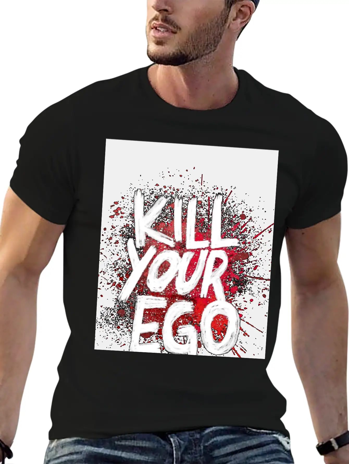 Kill Your Ego - Poster Unisex Casual T-Shirt – Clean Design For Daily Comfort