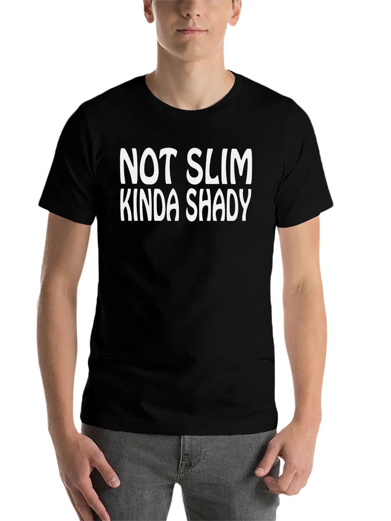 Kinda Shady Unisex Short Sleeve Soft Cotton T-Shirt – Casual Everyday Wear