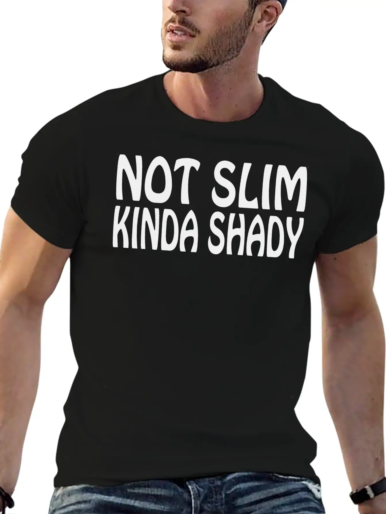 Kinda Shady Unisex Short Sleeve Soft Cotton T-Shirt – Casual Everyday Wear