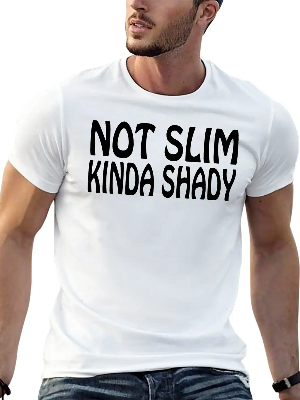 Kinda Shady Unisex Short Sleeve Soft Cotton T-Shirt – Casual Everyday Wear