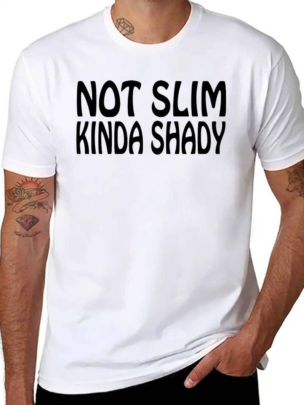 Kinda Shady Unisex Short Sleeve Soft Cotton T-Shirt – Casual Everyday Wear