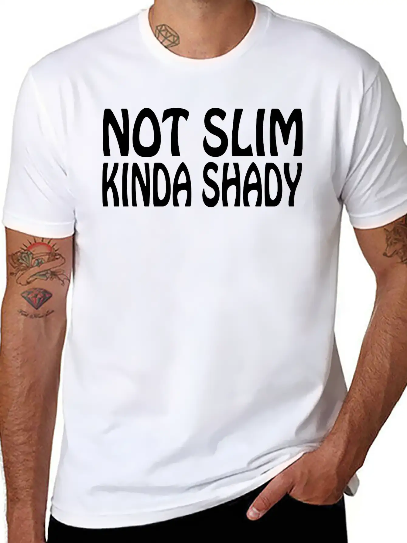 Kinda Shady Unisex Short Sleeve Soft Cotton T-Shirt – Casual Everyday Wear