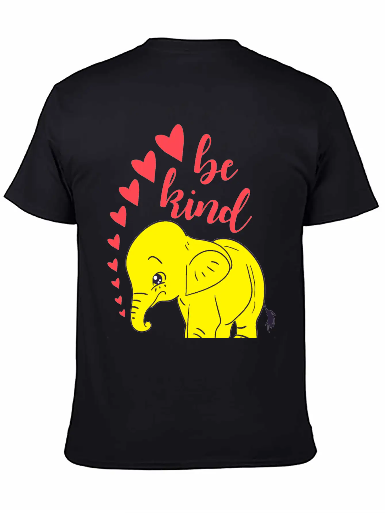 Kindness. Be Kind, Be Gentle. Wild Baby Elephant Essential Cotton Tee For Daily Outfits – Unisex Style