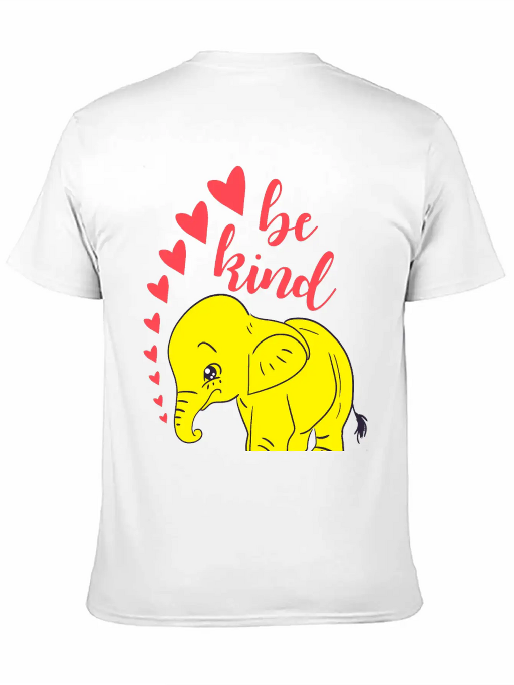 Kindness. Be Kind, Be Gentle. Wild Baby Elephant Essential Cotton Tee For Daily Outfits – Unisex Style
