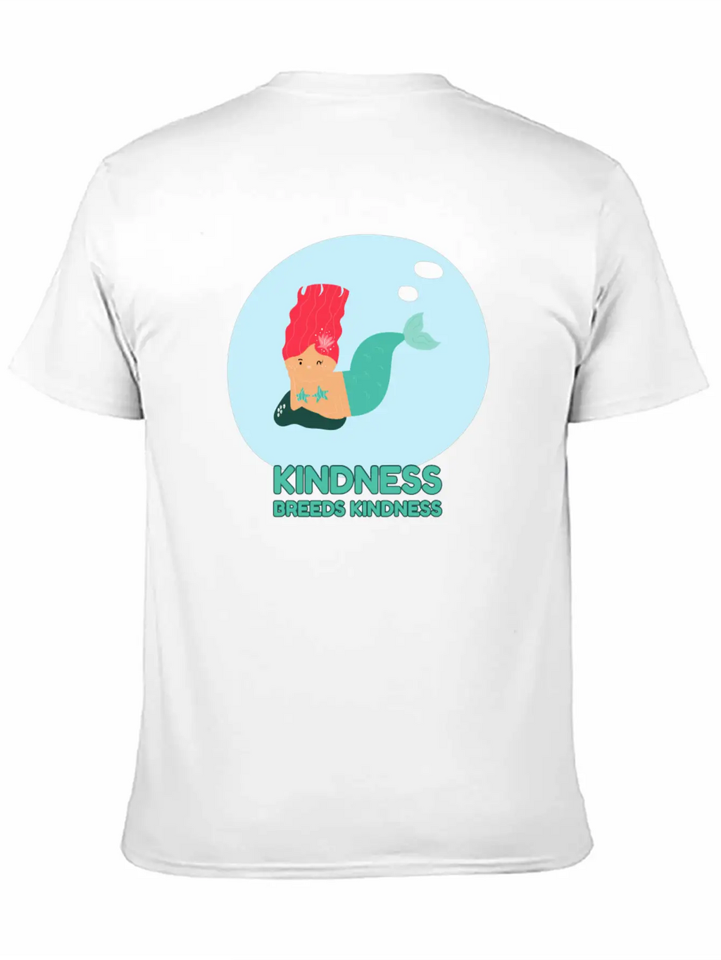 Kindness Breeds Kindness Mermaid Be Kind Wave Casual Graphic T-Shirt – Simple And Comfortable Daily Wear