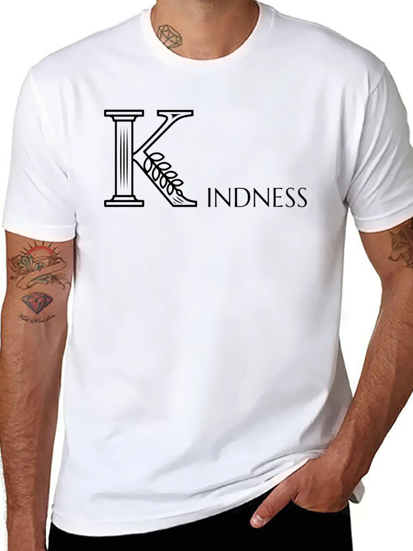 Kindness Casual Graphic T-Shirt – Simple And Comfortable Daily Wear