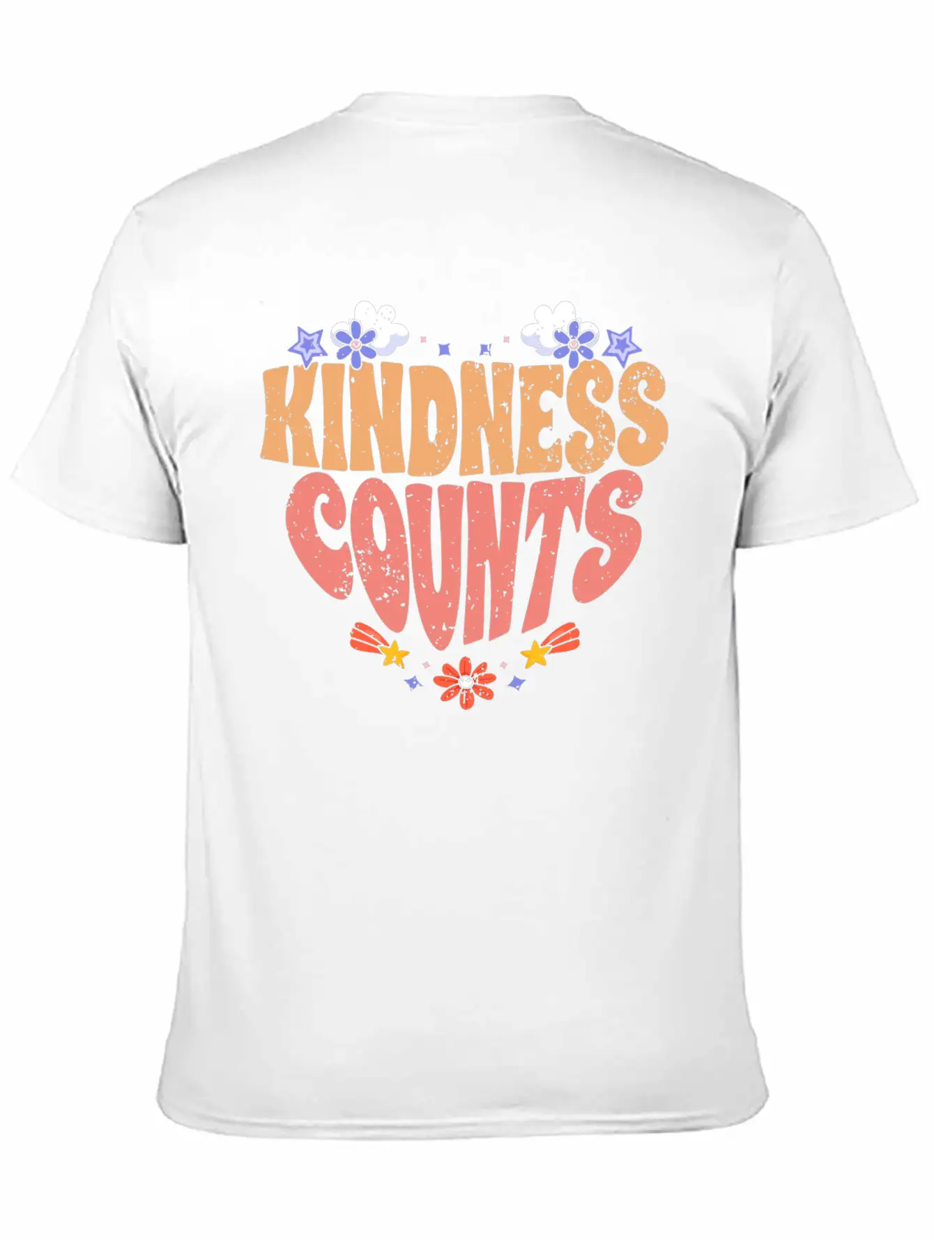 Kindness Counts Motivational Spreading Kindness To Stylish Everyday T-Shirt – Unisex Basic Cotton Tee