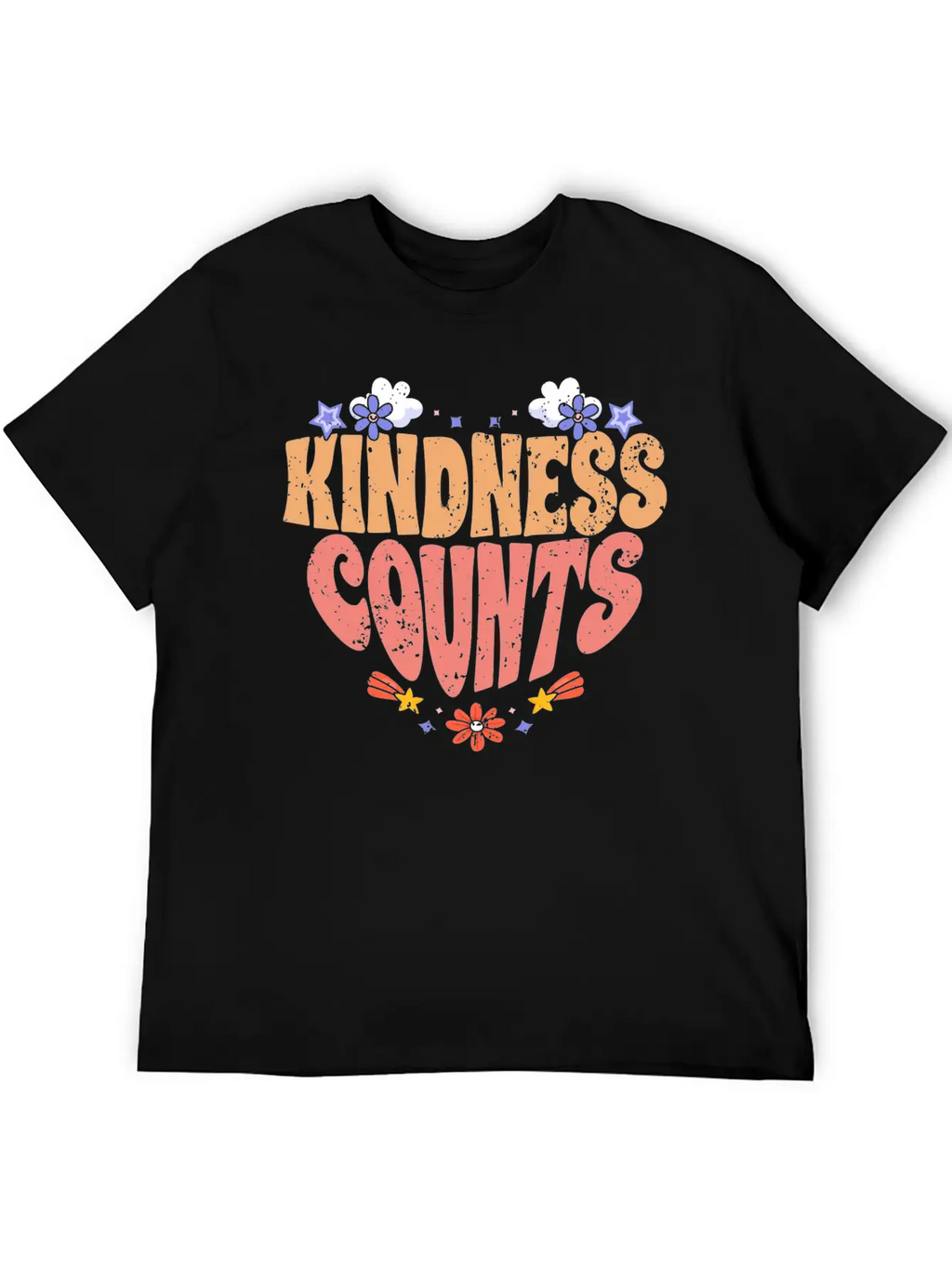 Kindness Counts Motivational Spreading Kindness To Stylish Everyday T-Shirt – Unisex Basic Cotton Tee