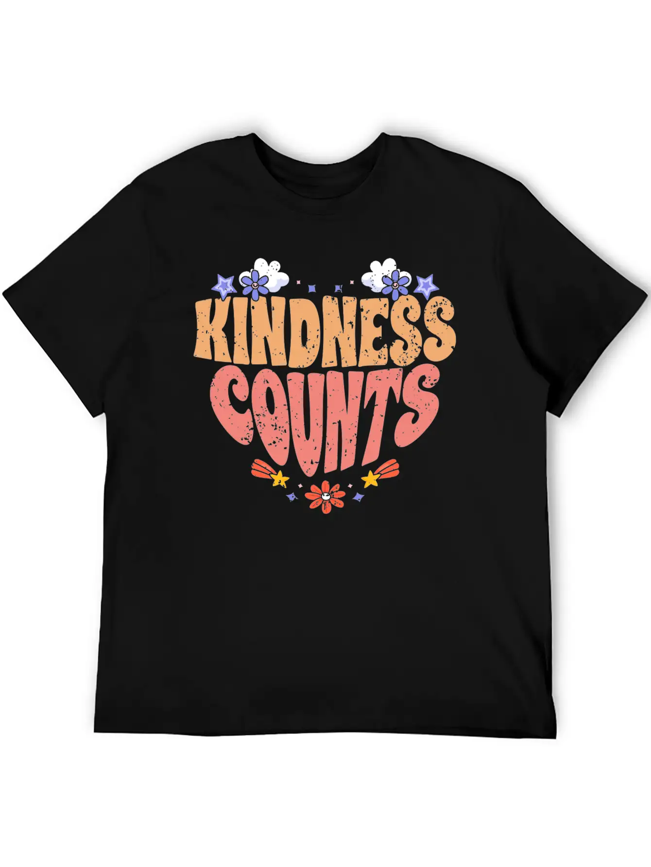 Kindness Counts Motivational Spreading Kindness To Stylish Everyday T-Shirt – Unisex Basic Cotton Tee