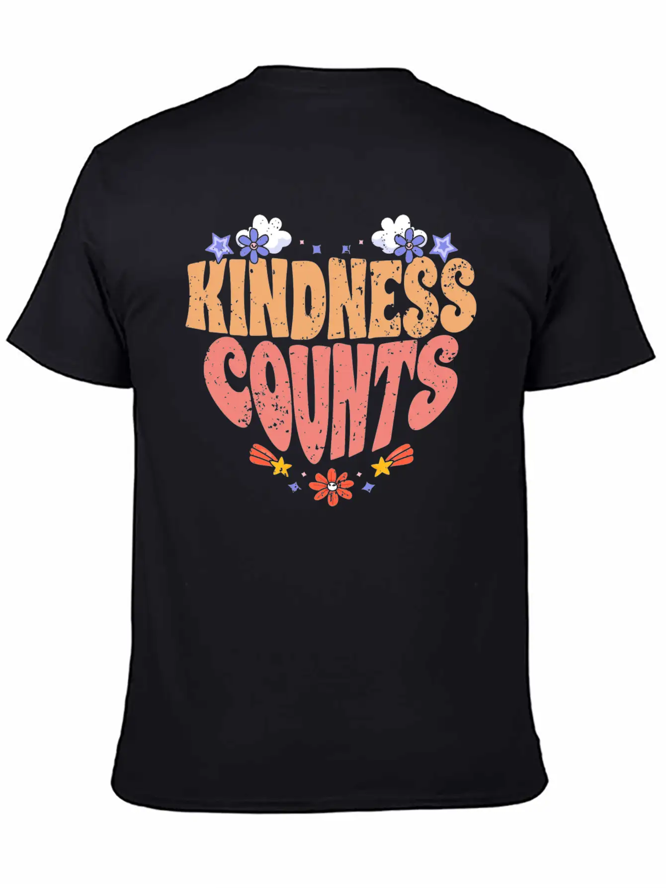 Kindness Counts Motivational Spreading Kindness To Stylish Everyday T-Shirt – Unisex Basic Cotton Tee