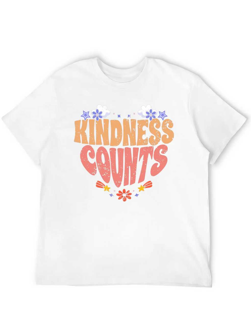 Kindness Counts Motivational Spreading Kindness To Stylish Everyday T-Shirt – Unisex Basic Cotton Tee