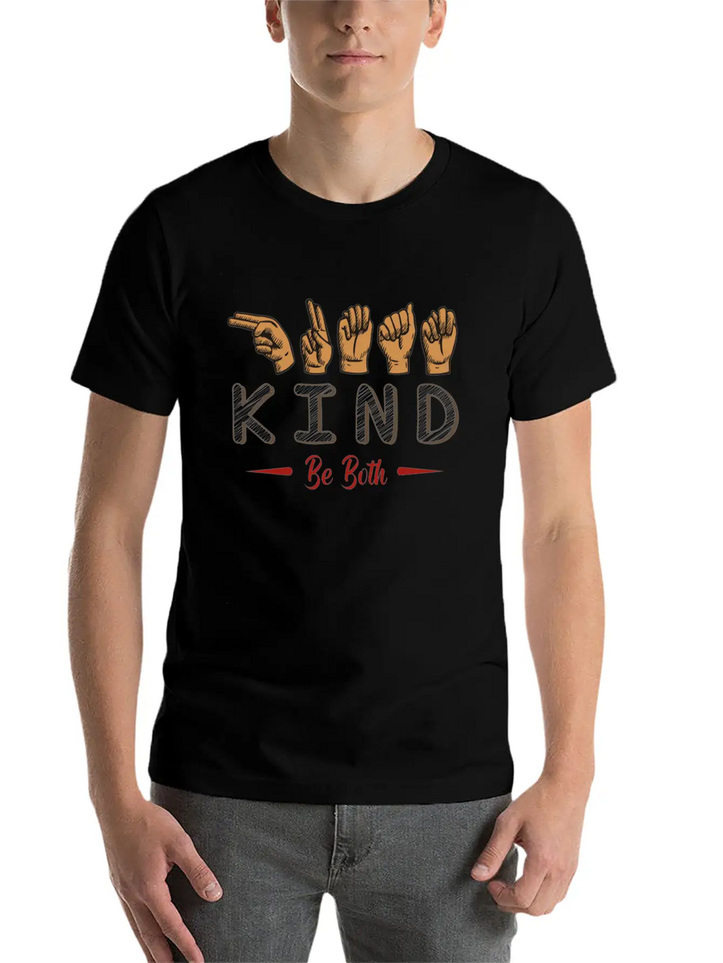 Kindness, Kindness Anti Bullying, Gesture Stylish Everyday T-Shirt – Unisex Basic Cotton Tee