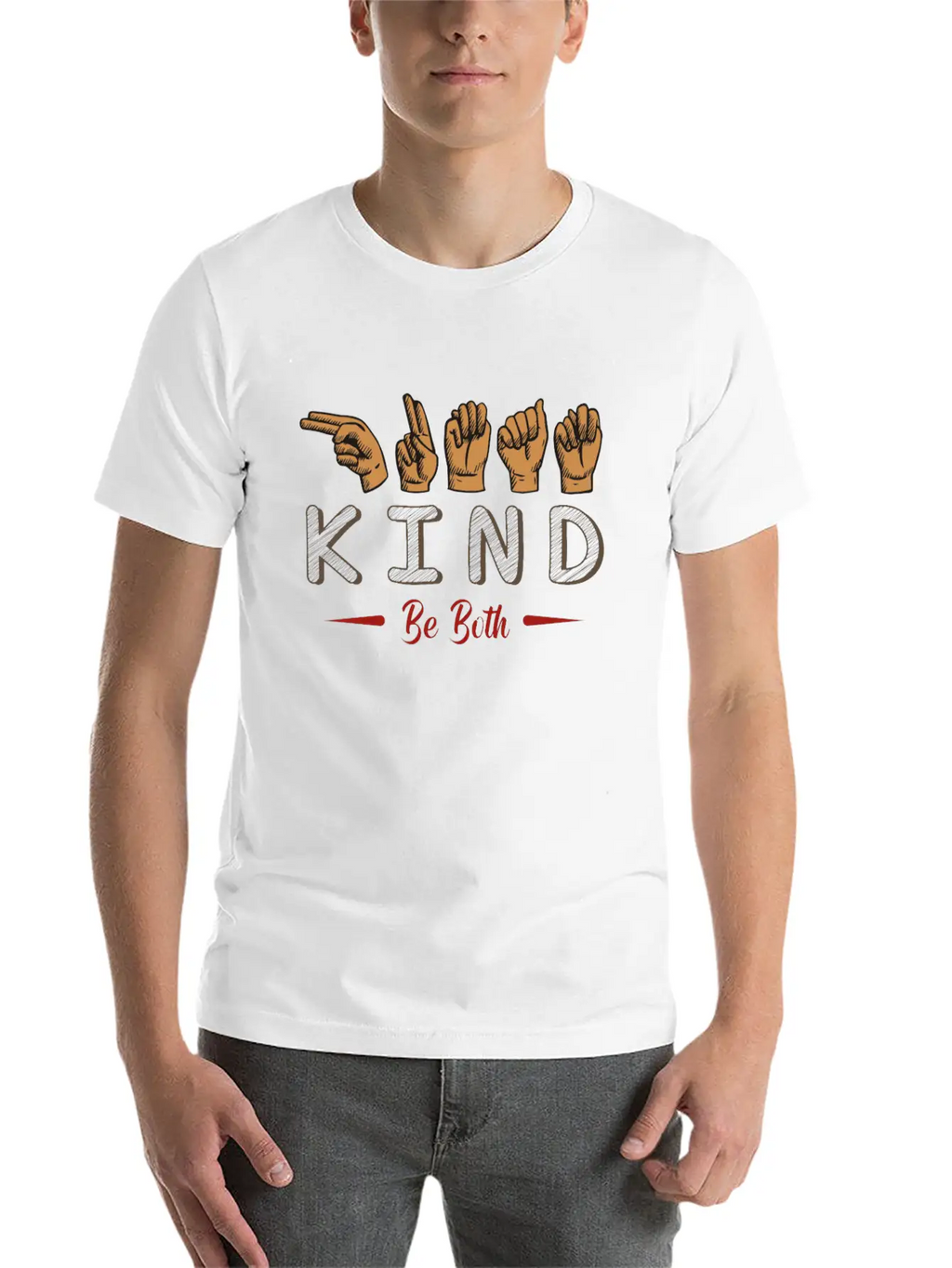 Kindness, Kindness Anti Bullying, Gesture Stylish Everyday T-Shirt – Unisex Basic Cotton Tee