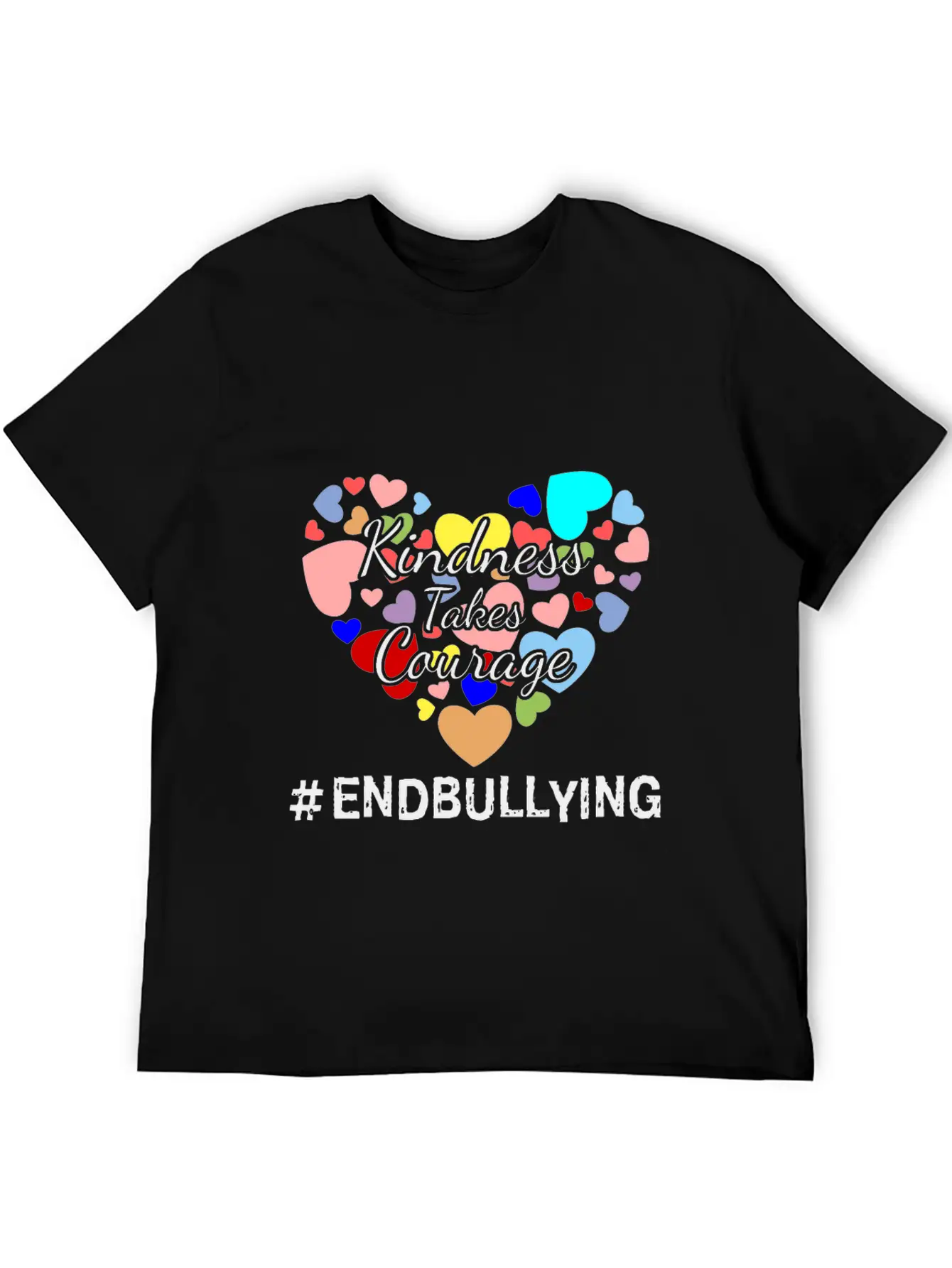 Kindness Takes Courage Anti-bullying Unity Day Tee Essential Cotton Tee For Daily Outfits – Unisex Style