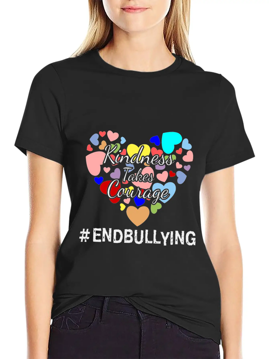 Kindness Takes Courage Anti-bullying Unity Day Tee Essential Cotton Tee For Daily Outfits – Unisex Style