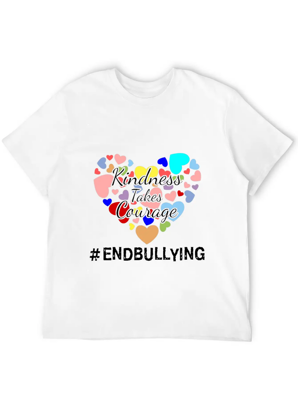 Kindness Takes Courage Anti-bullying Unity Day Tee Essential Cotton Tee For Daily Outfits – Unisex Style