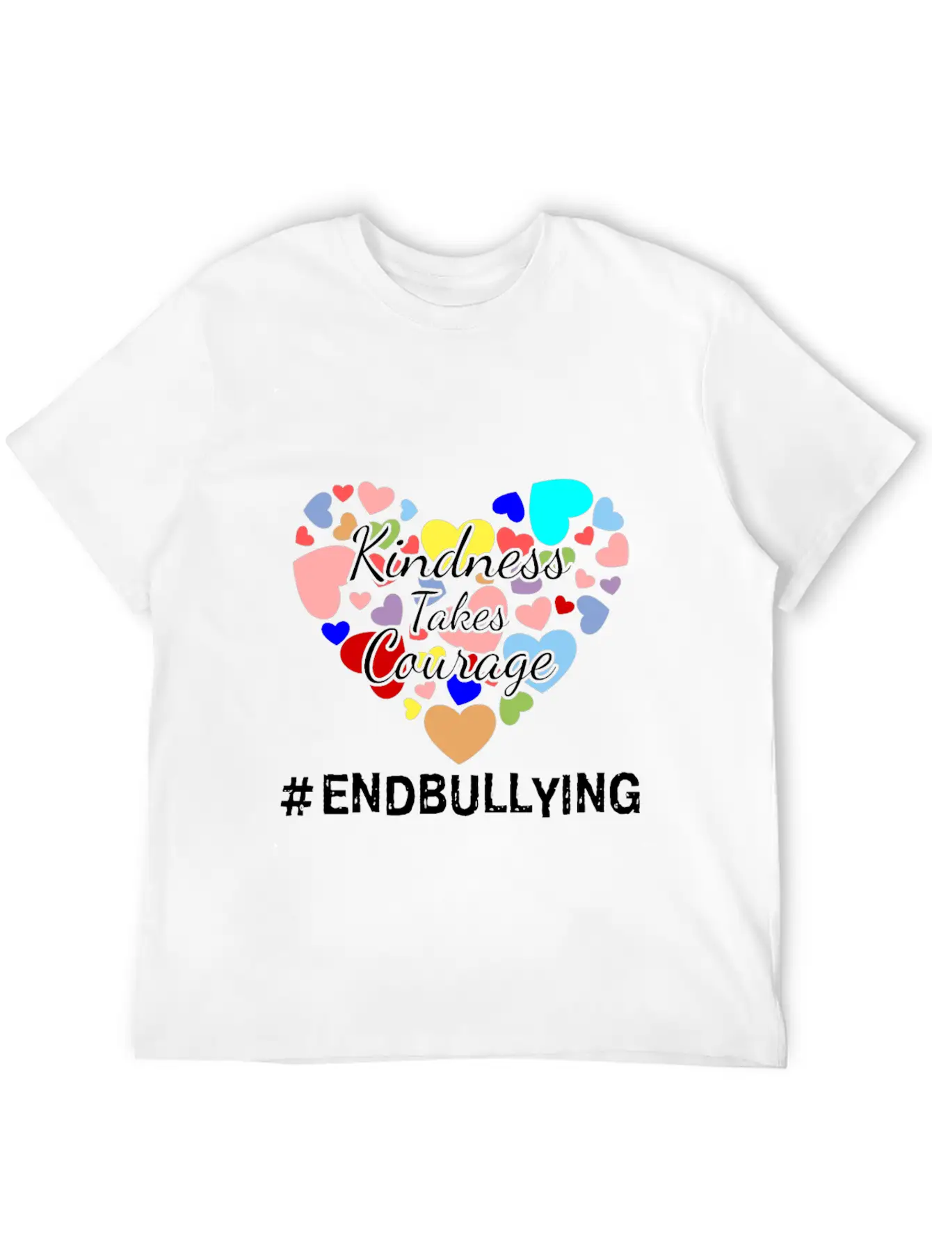 Kindness Takes Courage Anti-bullying Unity Day Tee Essential Cotton Tee For Daily Outfits – Unisex Style