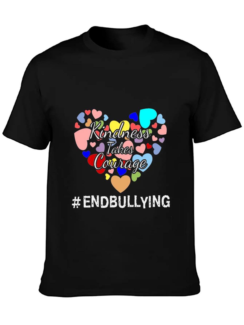 Kindness Takes Courage Anti-bullying Unity Day Tee Essential Cotton Tee For Daily Outfits – Unisex Style