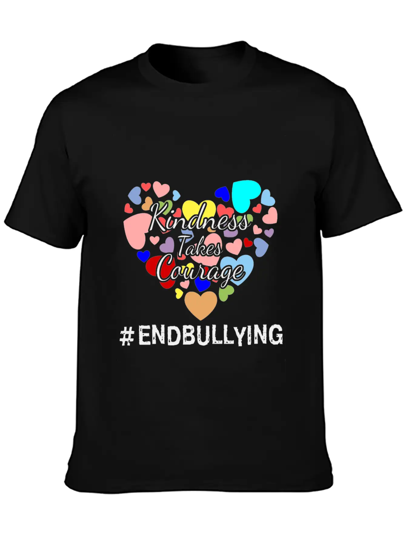 Kindness Takes Courage Anti-bullying Unity Day Tee Essential Cotton Tee For Daily Outfits – Unisex Style