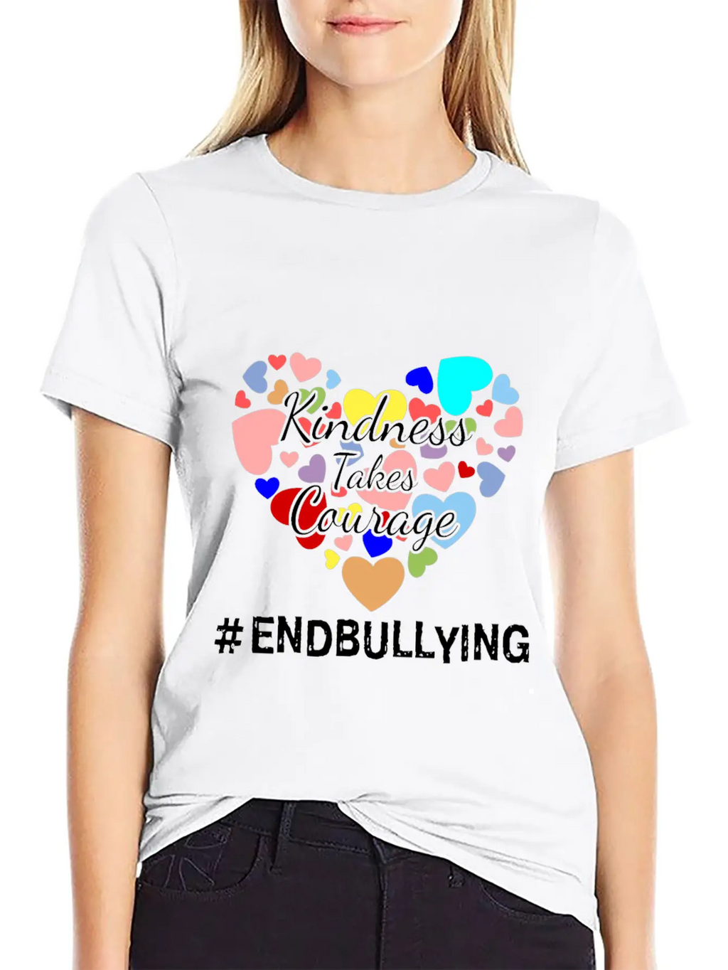 Kindness Takes Courage Anti-bullying Unity Day Tee Essential Cotton Tee For Daily Outfits – Unisex Style