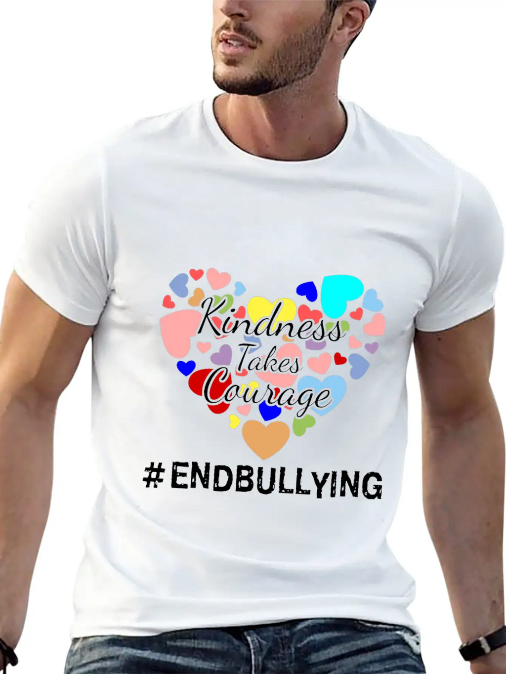 Kindness Takes Courage Anti-bullying Unity Day Tee Essential Cotton Tee For Daily Outfits – Unisex Style