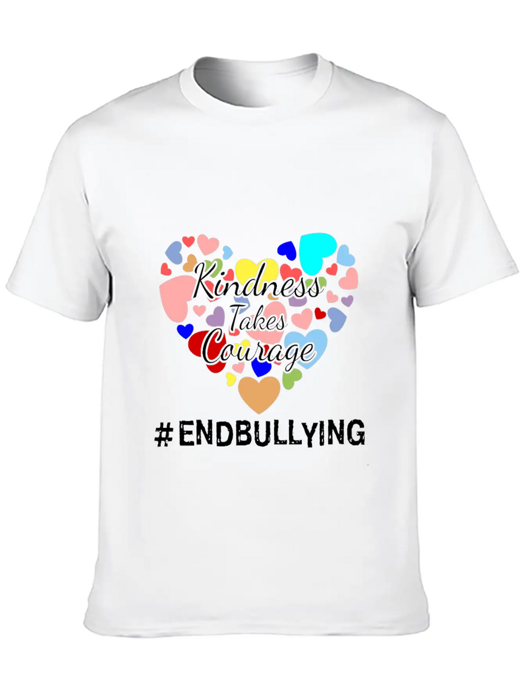 Kindness Takes Courage Anti-bullying Unity Day Tee Essential Cotton Tee For Daily Outfits – Unisex Style