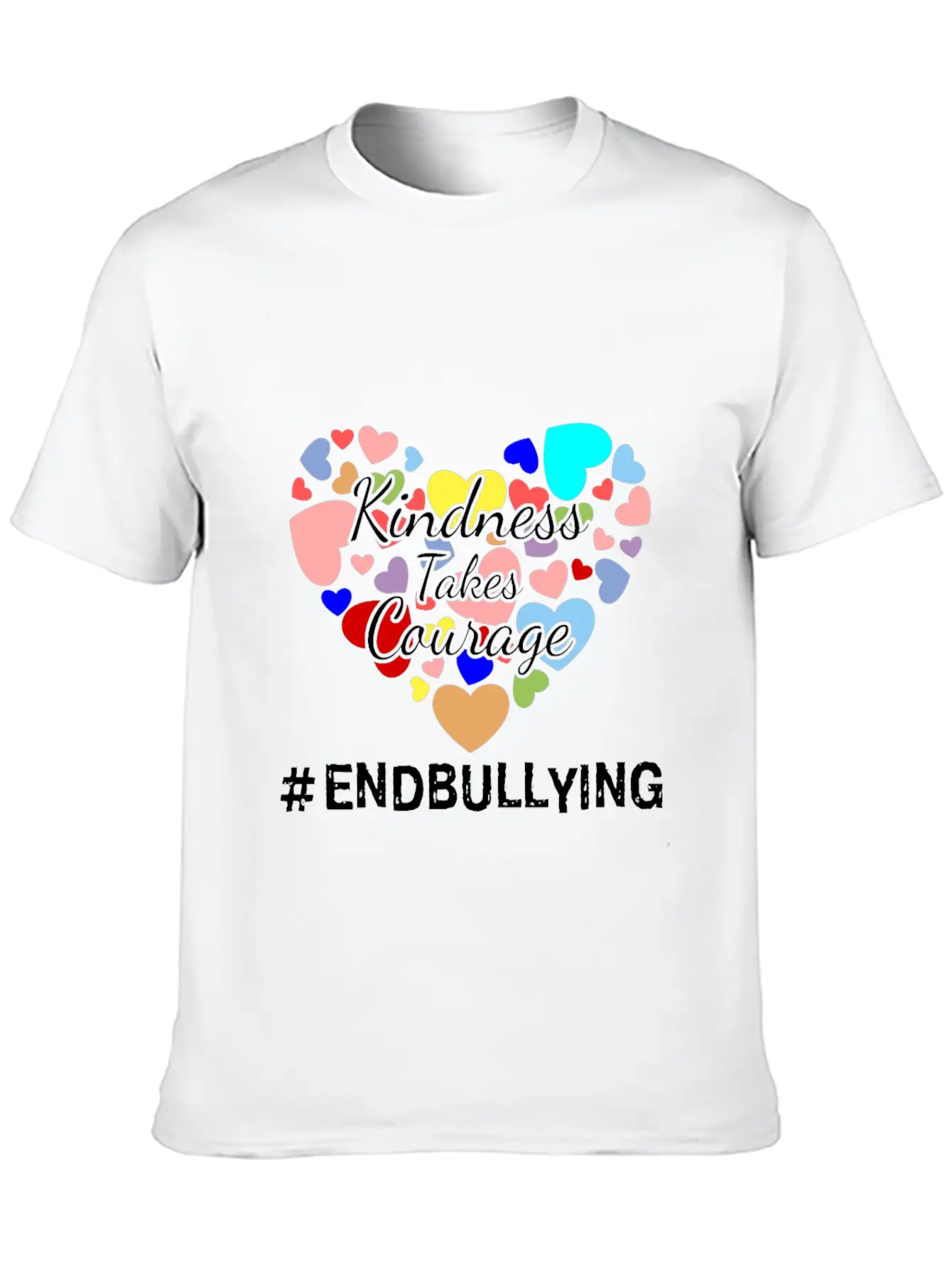 Kindness Takes Courage Anti-bullying Unity Day Tee Essential Cotton Tee For Daily Outfits – Unisex Style