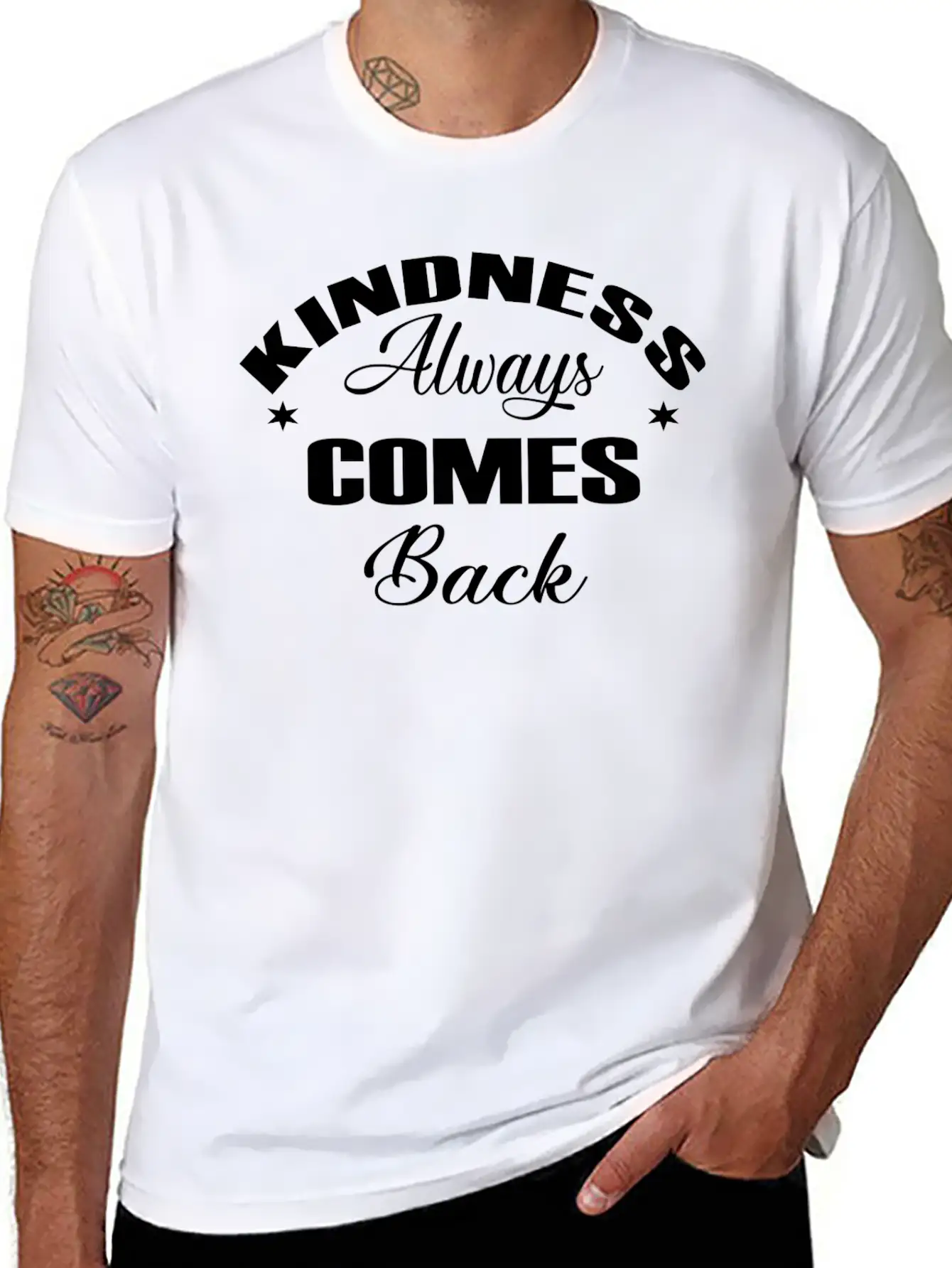 Kindness Unisex Short Sleeve Soft Cotton T-Shirt – Casual Everyday Wear