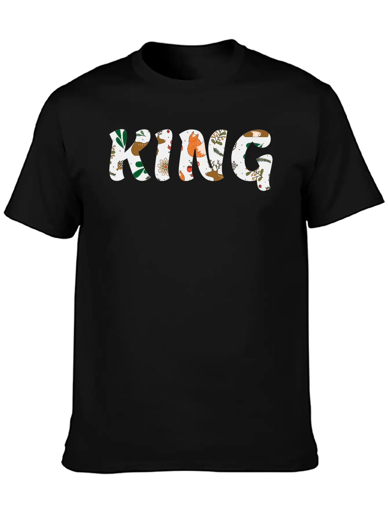 KING Casual Graphic T-Shirt – Simple And Comfortable Daily Wear